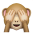 Monkey emoji hiding face