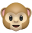 Monkey emoji revealing face
